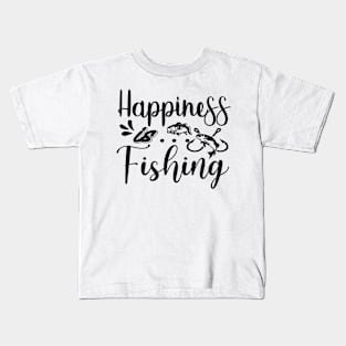 Happiness Fishing 🦈 Kids T-Shirt